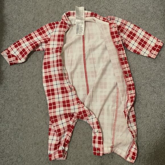 Plaid onesie! Good used condition. - Picture 4 of 5